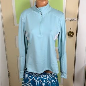 ATHLETA half zip fleece lined pullover large